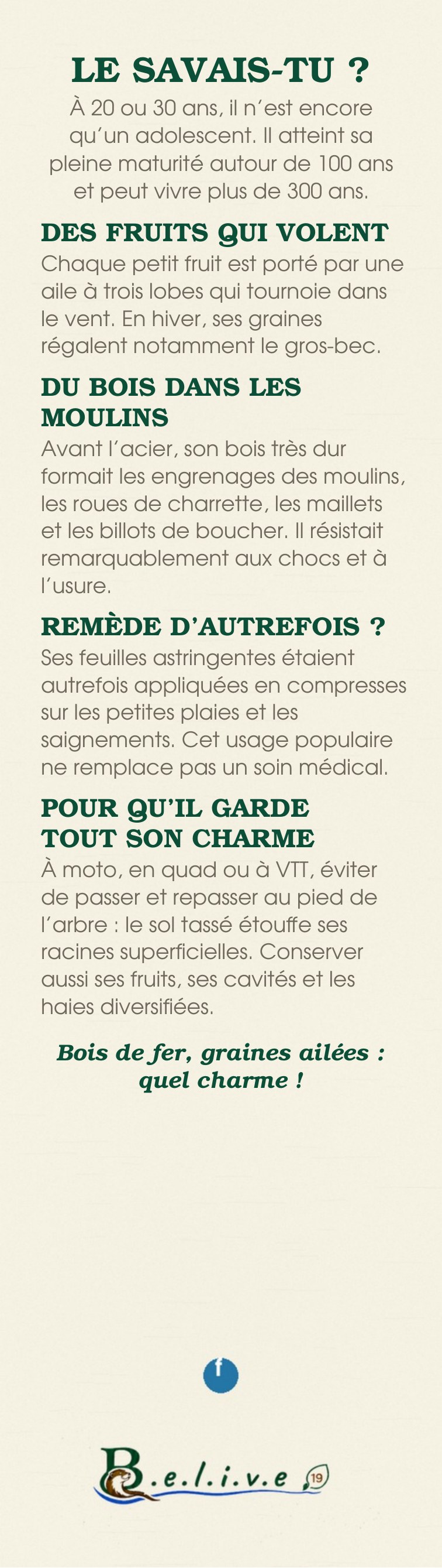 Marque-page Le charme — verso